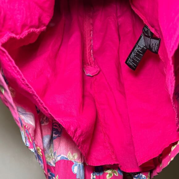 Forever 21 Pink Floral Strapless Fit & Flare Mini Dress - Picture 7 of 11